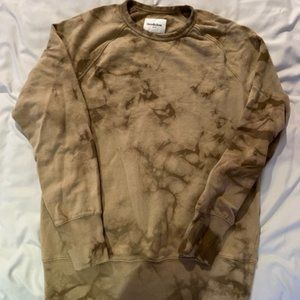 tie-dye goodfellow crewneck sweater